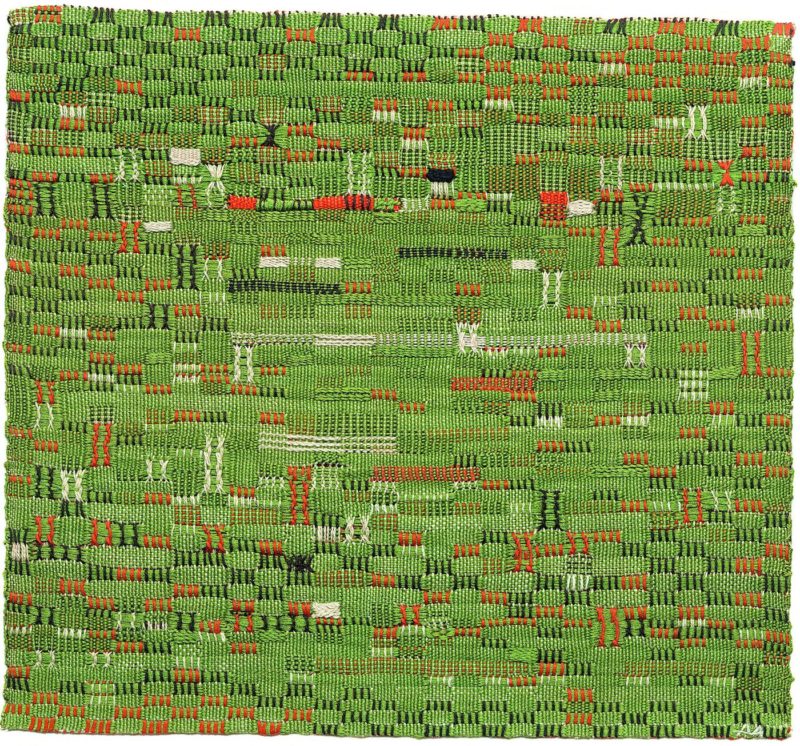 Anni Albers - Pasture, 1958, cotton, 39,4 x 35,6 cm