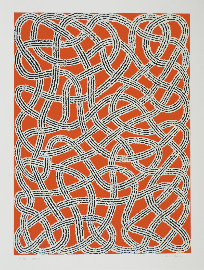 Anni Albers - Study for Nylon Rug from Connections, 1983, screenprint, 69.5 × 49.5 cm (27 3:8 × 19 1:2)