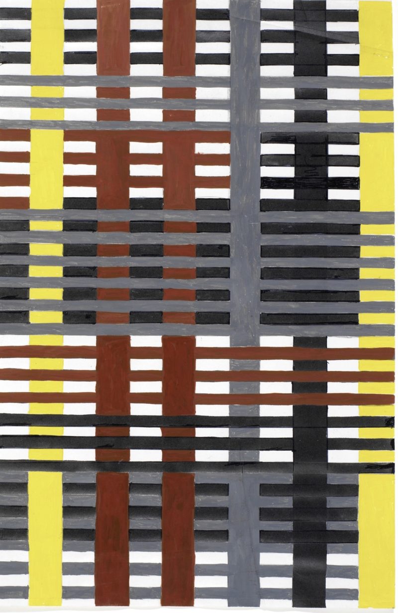 Anni Albers - Study for an unexecuted wallhanging, 1926 Gouache with pencil on photo offset paper