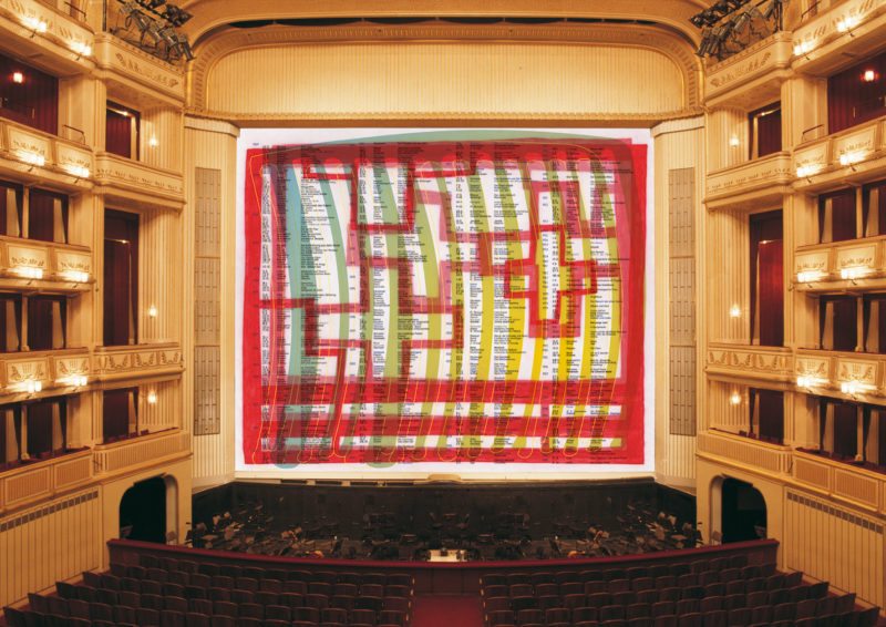 Christine Hohenbuchler and Irene Hohenbuchler - Eiserner Vorhang (Safety Curtain), 1999-2000, Vienna State Opera, Vienna, Austria, 1