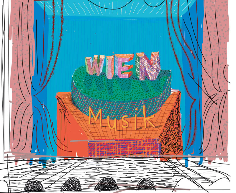 David Hockney - Eiserner Vorhang (Safety Curtain), 2012-2013, Vienna State Opera, Vienna, Austria