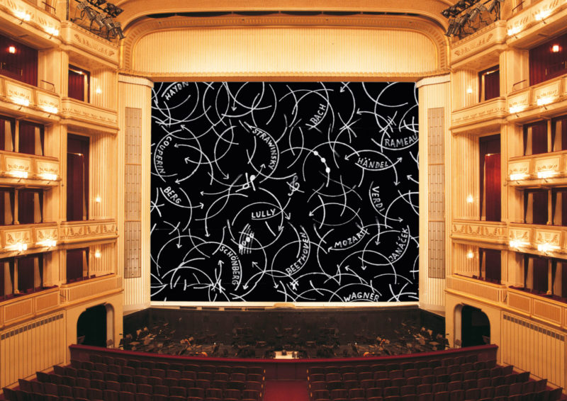 Oswald Oberhuber - Eiserner Vorhang (Safety Curtain), 2013-14, Vienna State Opera, Vienna, Austria 1