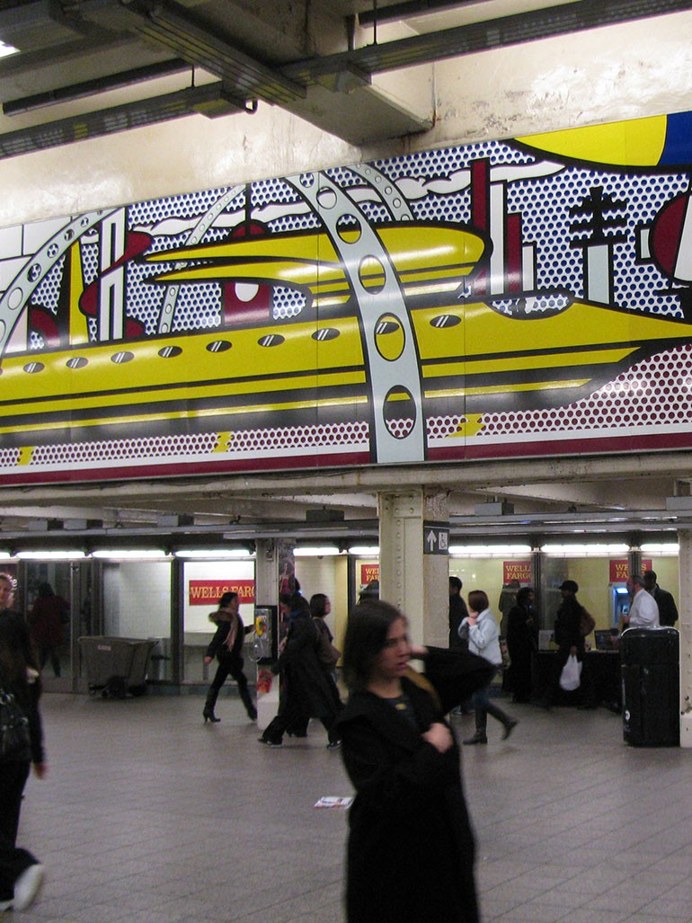 Roy Lichtenstein – Times Square Mural, 1990 feat