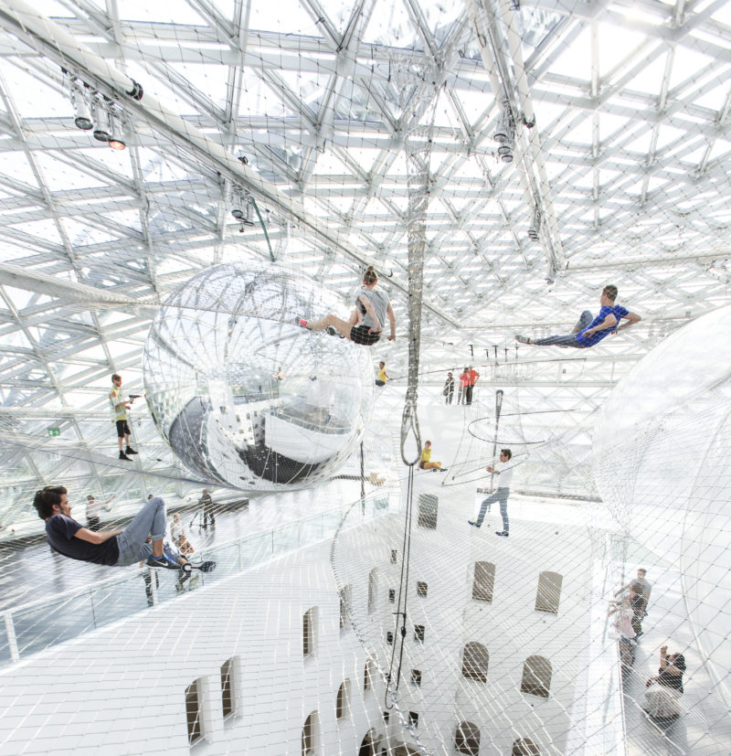 Tomás Saraceno – In Orbit, 2013, permanent installation, Kunstsammlung Nordrhein-Westfalen, K21 Ständehaus, Düsseldorf