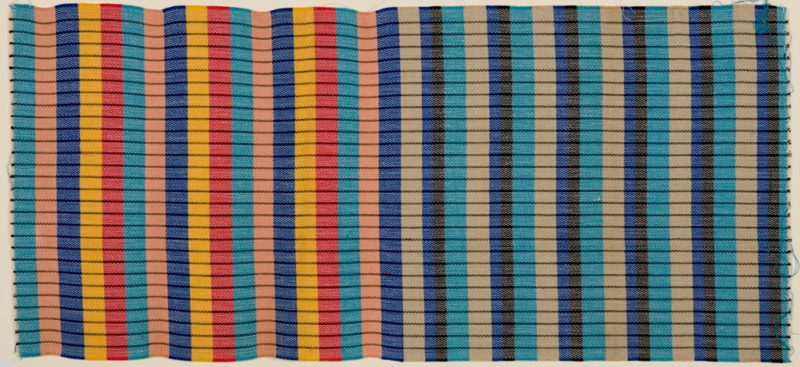 Otti Berger - Sample of Upholstery for Tubular Furniture, 1932-1937, Double weave of cotton and plastic fibers, 32.7 x 72 cm (12 7:8 x 28 3:8 in.), Harvard Art Museums