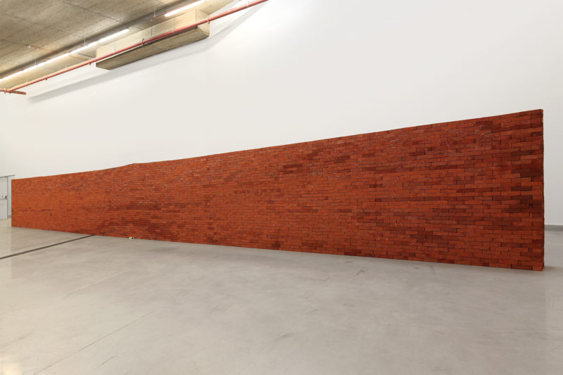Jorge Méndez Blake – The Castle, 2007, Bricks, edition of Franz Kafka’s 'The Castle', 2300 x 1750 x 400 cm
