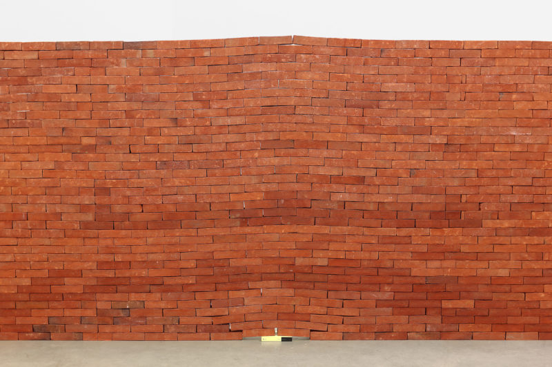 Jorge Méndez Blake – The Castle, 2007, Bricks, edition of Franz Kafka’s 'The Castle', 2300 x 1750 x 400 cm