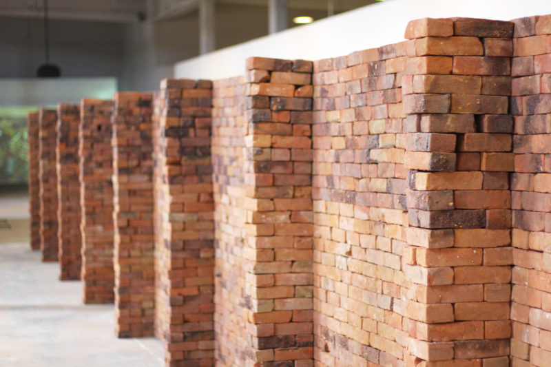 Jorge Méndez Blake – The Castle, 2007, Bricks, edition of Franz Kafka’s 'The Castle', 2300 x 1750 x 400 cm