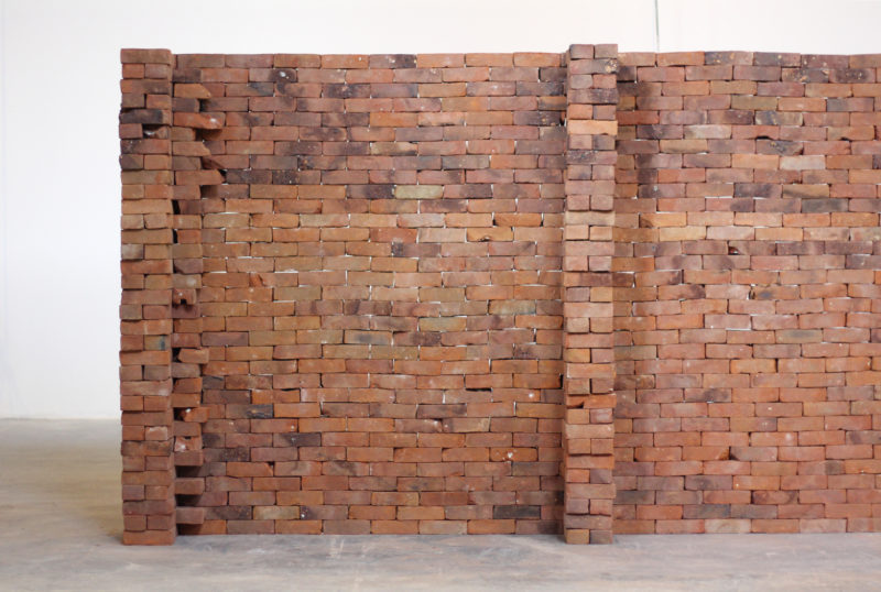 Jorge Méndez Blake – The Castle, 2007, Bricks, edition of Franz Kafka’s 'The Castle' (detail), 2300 x 1750 x 400 cm