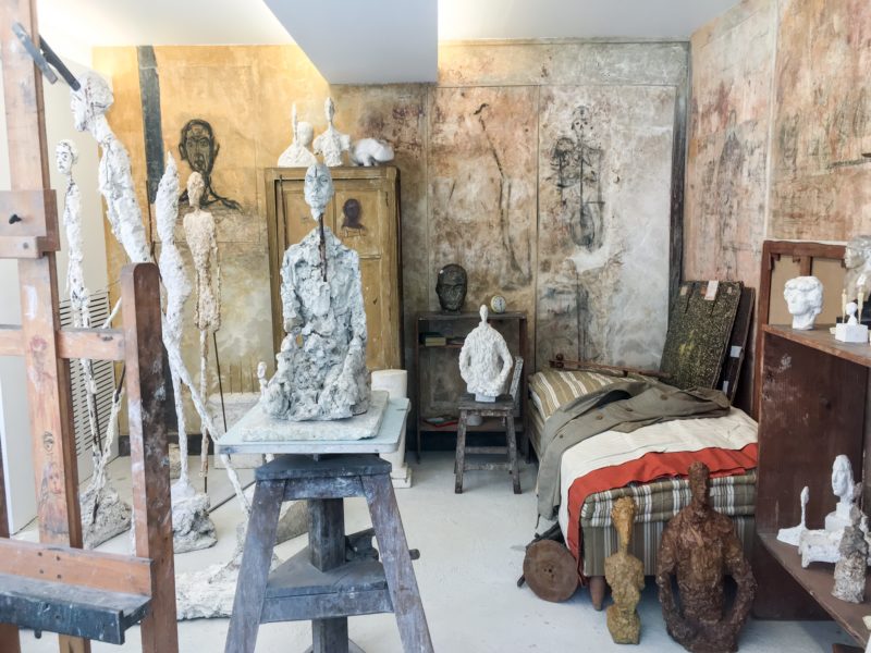 Alberto Giacometti museum, Montparnasse, Paris, reconstructed atelier