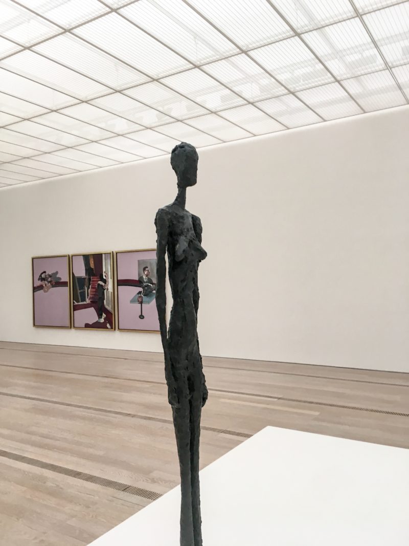 Installation view of Bacon - Giacometti at Fondation Beyeler