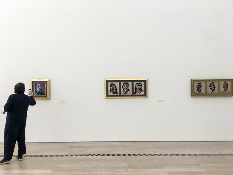Installation view of paintings by Francis Bacon at Fondation Beyeler
