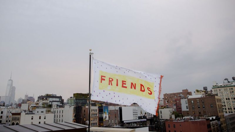 Alex Da Corte - Friends (for Ree), 2017, flag for Creative Time