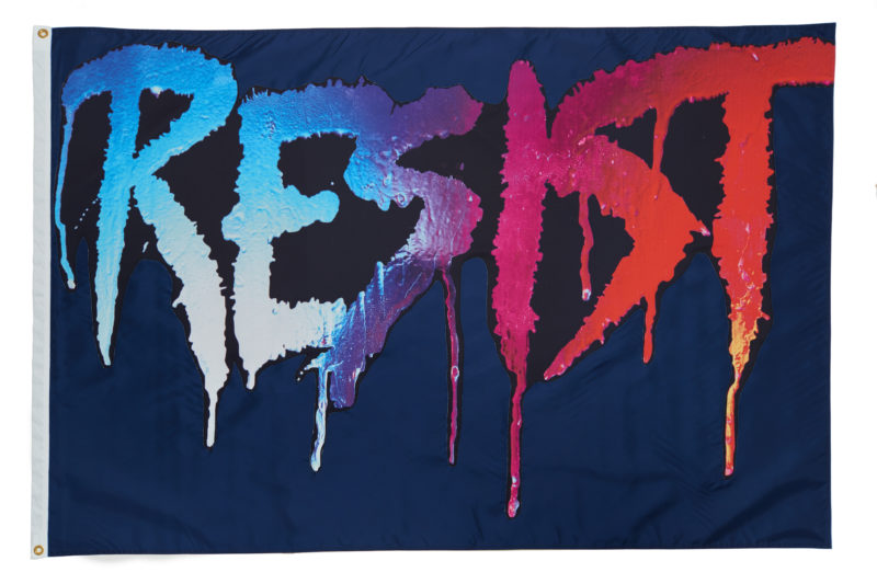 Marilyn Minter - Resist Flag