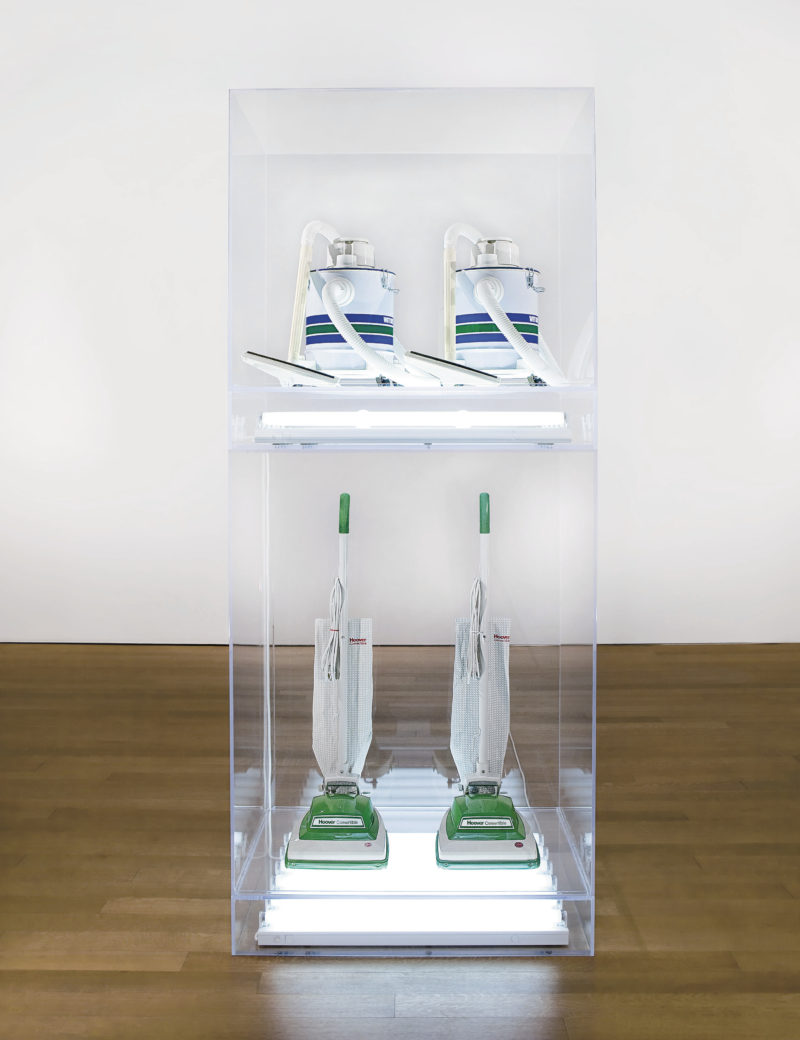 Jeff Koons - The New - New Hoover Convertibles, New Shelton Wet:Drys 5-Gallon, Double Decker, 1981-1986, 251.5 x 104.1 x 71.1 cm