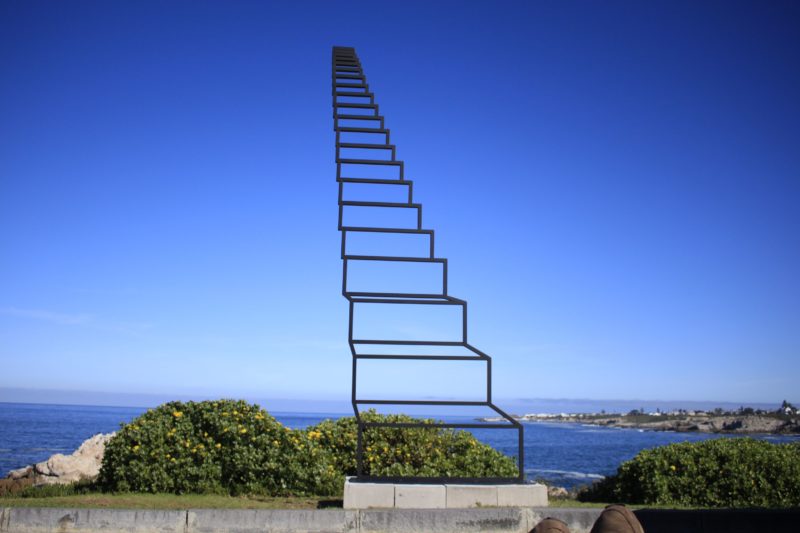 Strijdom van der Merwe - Staircase to heaven. Sculpture for Hermanus Fine Arts festival, Hermanus, South Africa