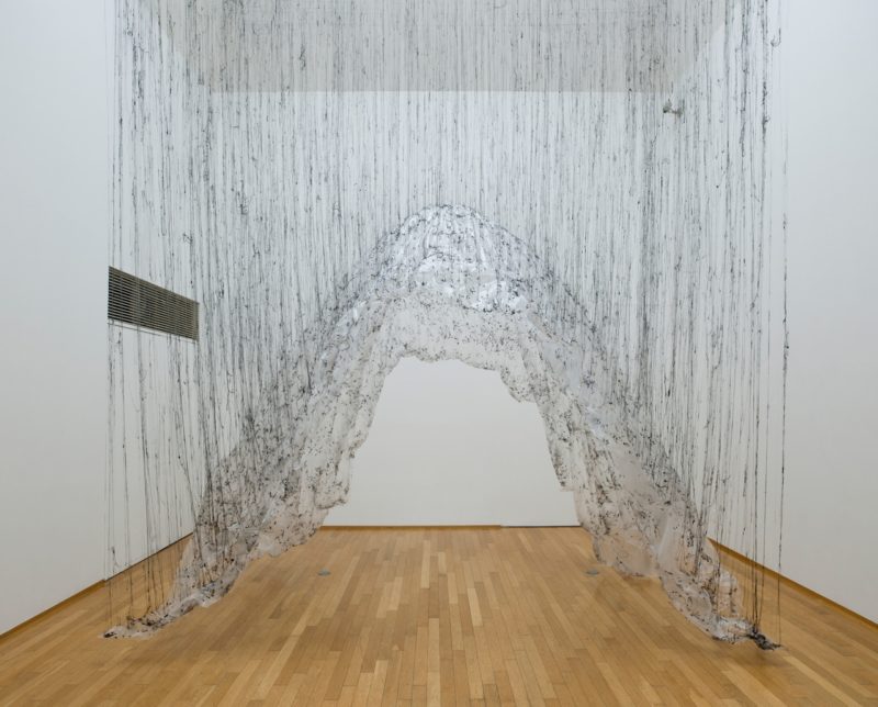 Yasuaki Onishi - Reverse of Volume ACG, 2010, 410 x 550 x 280 cm, glue, plastic sheet, other, Artcourt Gallery, Osaka Japan