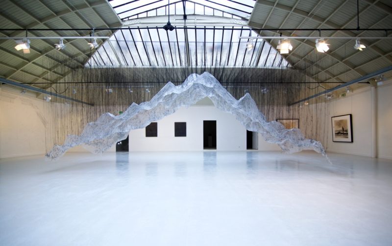 Yasuaki Onishi - Reverse of Volume EC, 2015, glue, plastic sheet, other, Maison Bleu Studio at Espace Commines, Paris, France