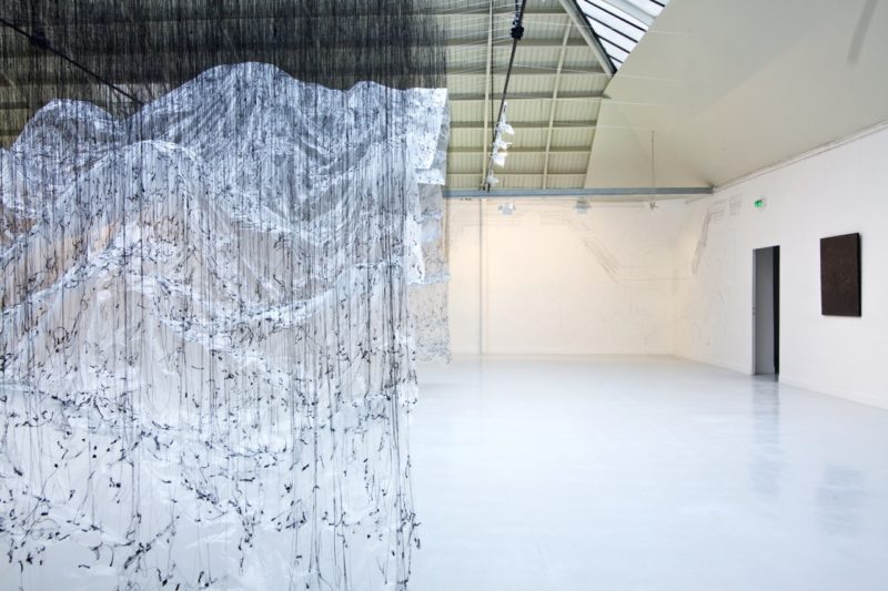 Yasuaki Onishi - Reverse of Volume EC, 2015, glue, plastic sheet, other, Maison Bleu Studio at Espace Commines, Paris, France