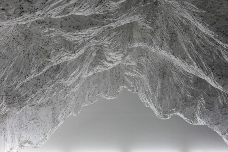 Yasuaki Onishi - Reverse of volume RG, 2012, 470 x 1340 x 1210 cm , glue, plastic sheet, other, Rice Gallery, Houston TX USA