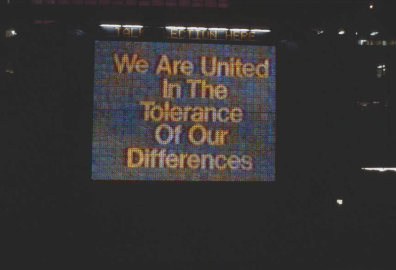 Jenny Holzer - Sign on a Truck, Nov 3-5, 1984 at Grand Army Plaza, New York