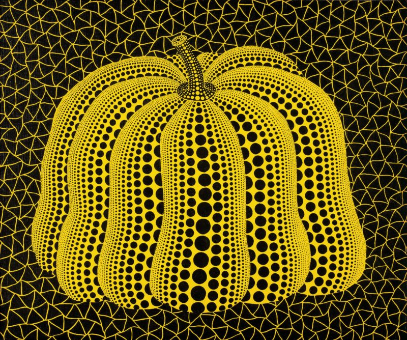 Yayoi Kusama – Pumpkin, 2003, acrylic on canvas, 38 x 45.5 cm. (15 x 17 7/8 in.)