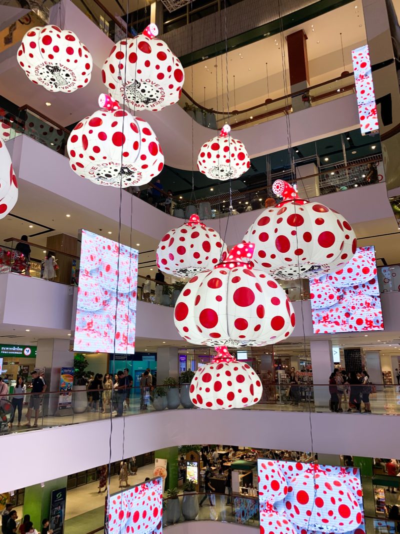 Yayoi Kusama - Inflatable Pumpkins Balloons - CentralWorld, Bangkok, Thailand, 2018