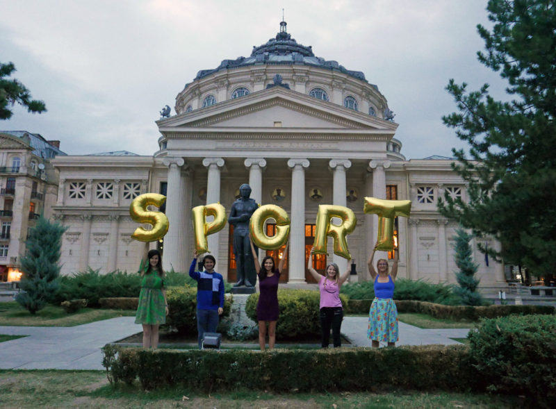 Romania, Bucharest - Sport (#376), Silence Was Golden, gold balloons