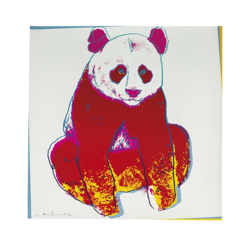 Andy Warhol – Giant Panda, 1983, from Endangered Species, screenprint, 96,5 x 96,2 cm (38 x 37 7/8 in.)