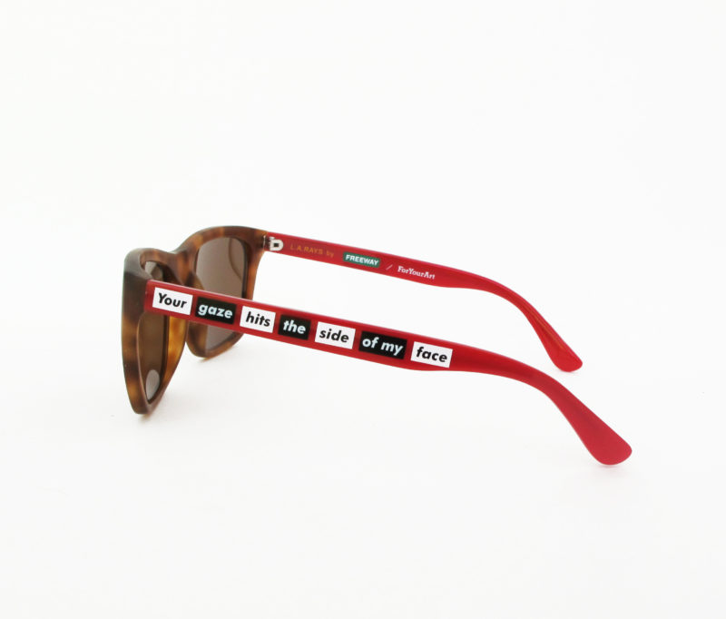 Barbara Kruger - Sunglasses by Freeway Eyewear and ForYourArt