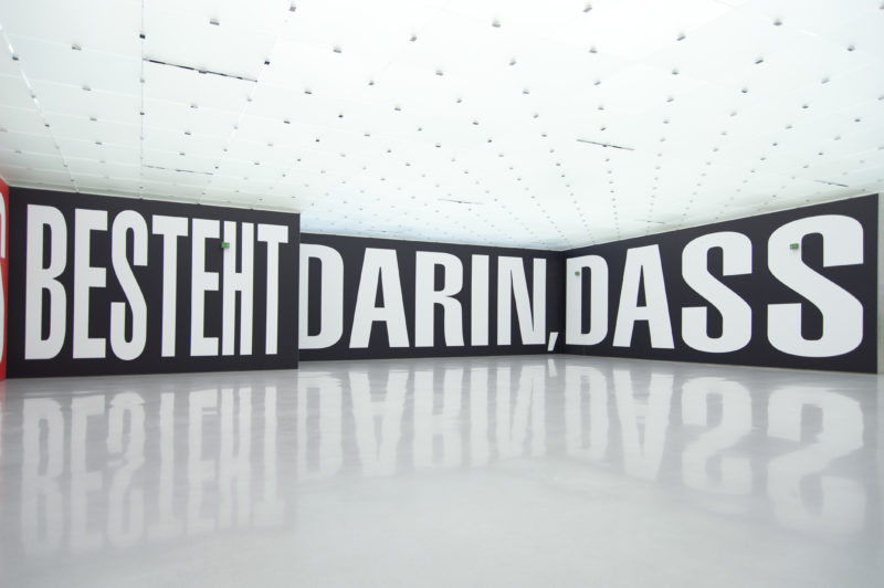 Barbara Kruger at Kunsthaus Bregenz, 2014