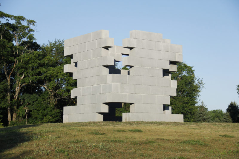 Iran do Espírito Santo – Playground, 2013, concrete, 411,5 x 411,5 x 411,5 cm (162 x 162 x 162 in), The Fields Sculpture Park, 2016, photo Chad Kleitsch
