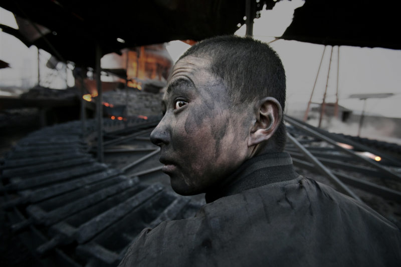 Lu Guang - A factory worker in Wuhai City, Inner Mongolia, in 2005. Due to a lack of environmental safety standards they would get ill after one or two years on the job.