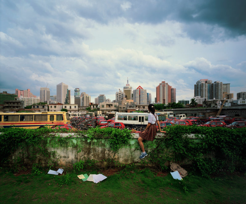 Weng Fen – Sitting on the Wall – Haikou 2, 2002-2003