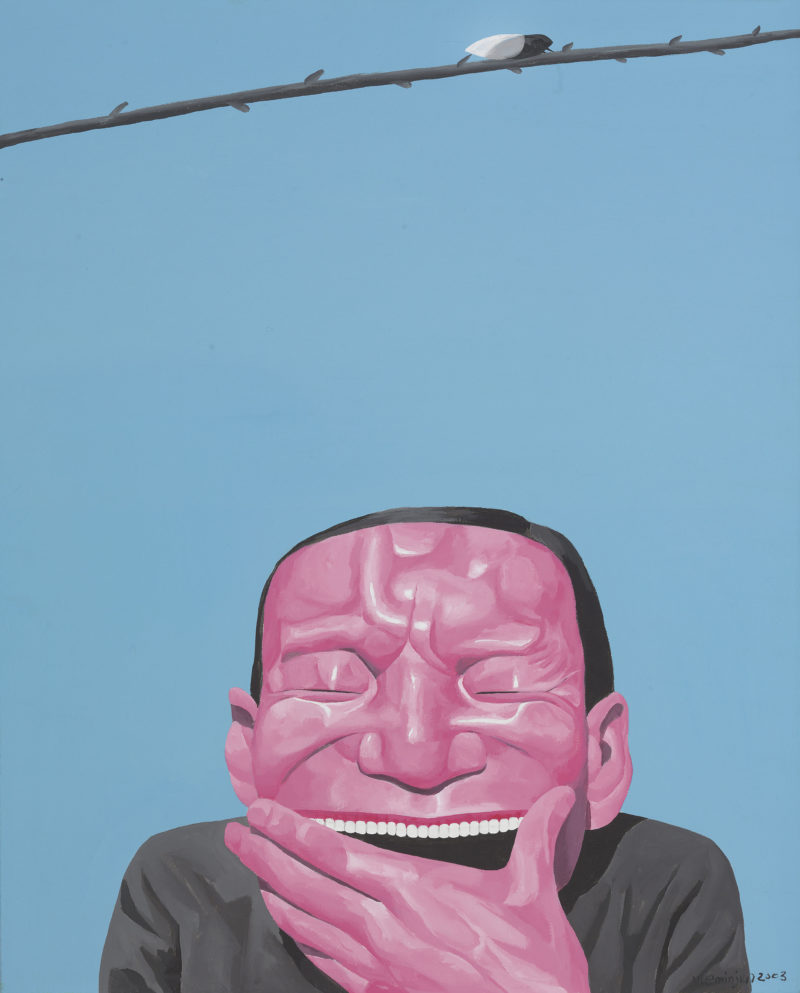 Yue Minjun - Musician, 2003, oil on canvas, 100 x 80 cm. (39 3:8 x 31 1:2 in.)