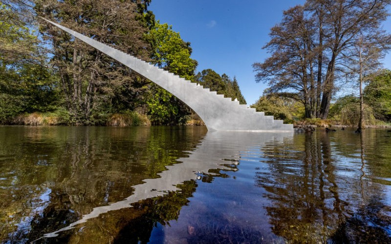 David McCracken – Diminish and Ascend, Kiosk Lake, Christchurch Botanic Gardens, Christchurch, New Zealand