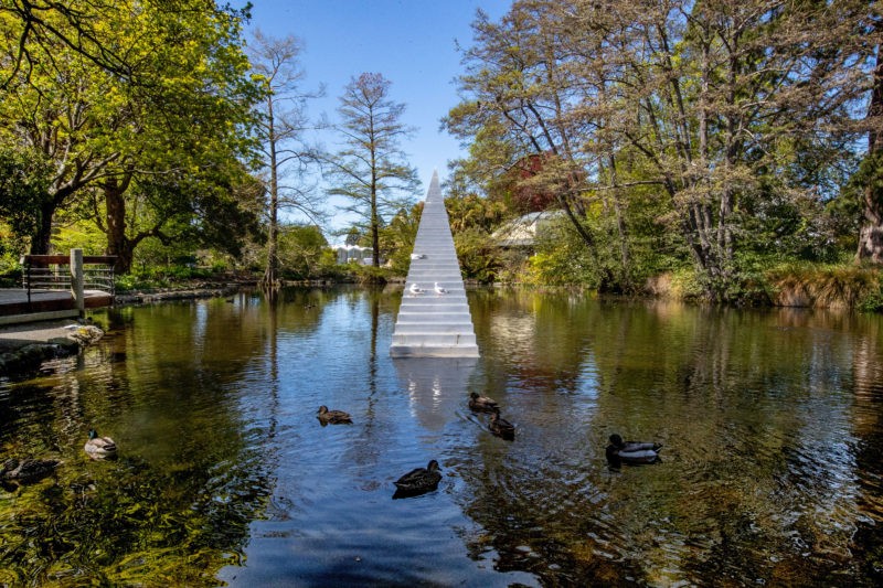 David McCracken – Diminish and Ascend, Kiosk Lake, Christchurch Botanic Gardens, Christchurch, New Zealand