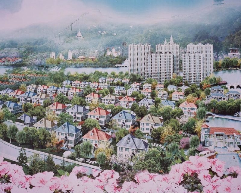 Depiction of the town’s future, Huaxi Village