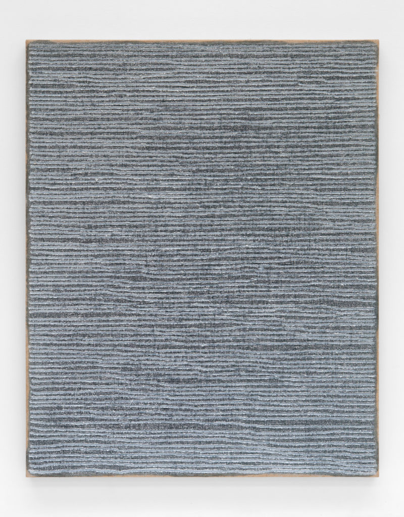 Ha Chong-hyun (하종현) – Conjunction 16-102, 2016, Oil on hemp, 162.5 x 130.5 cm