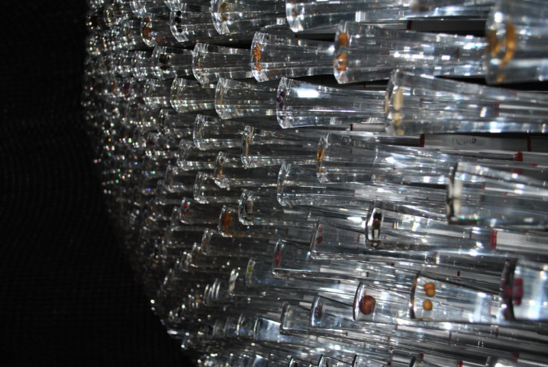 Heatherwick Studio - Seed Cathedral, UK Pavilion for Shanghai World Expo 2010, 15 m high, 10 m tall, 7.5 m long, 60,000 identical rods of clear acrylic, 250,000 seeds cast into the glassy tips