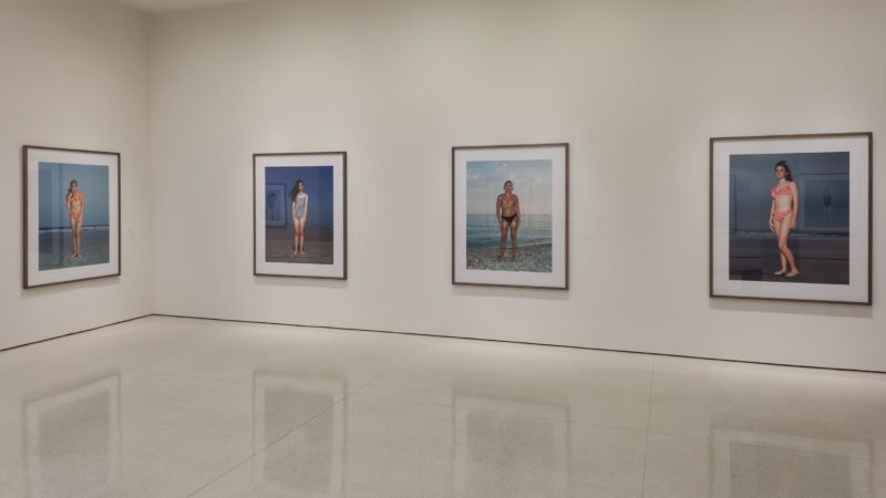 Installation view of the Beach Portraits (1992-2002), from the exhibition Rineke Dijkstra – A Retrospective, Solomon R. Guggenheim Museum, New York, June 29 – October 8, 2012