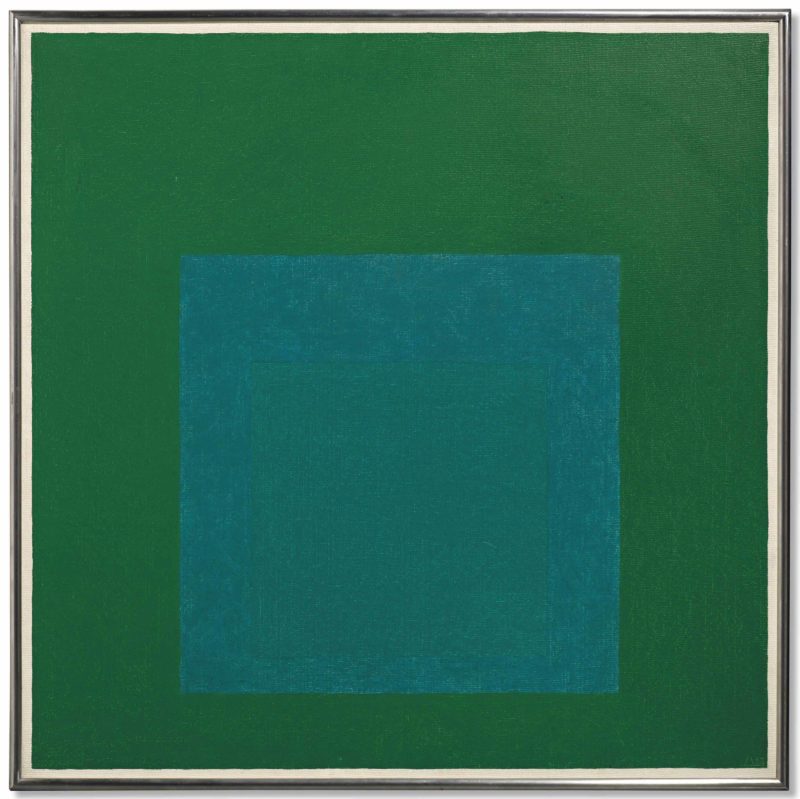Josef Albers - Homage to the Square - Cool Rising, 1963, oil on masonite, 76 x 76 cm