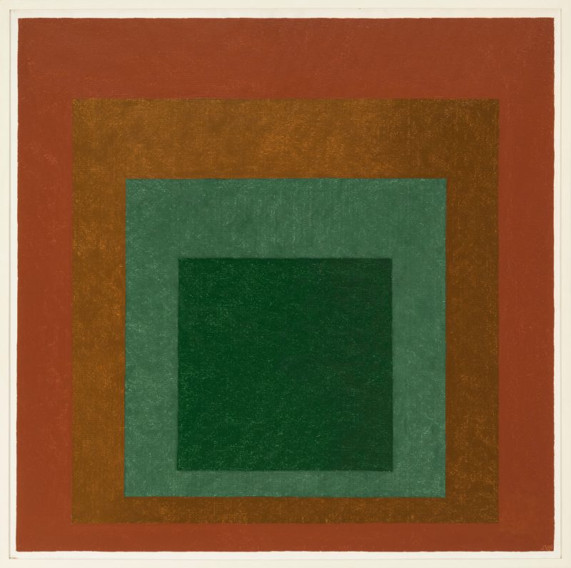 Josef Albers - Study for Homage to the Square - Terrestrial II, 1960, Oil on Masonite, 81.3 x 81.3 cm (32 x 32 in)