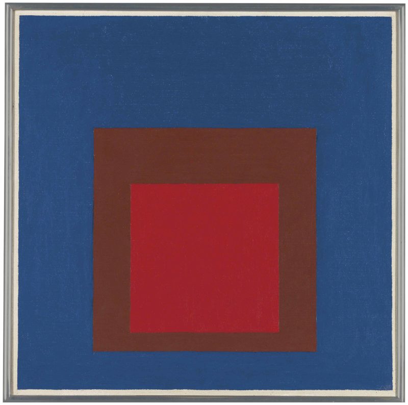 Josef Albers - Study to Homage to the Square - In Space, 1956, oil on masonite, 60.9 x 60.9 cm (24 x 24 in)
