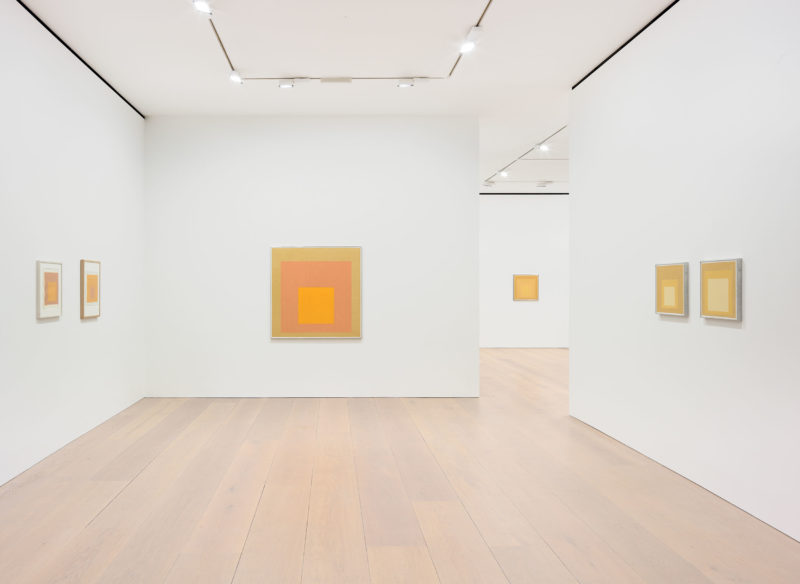 Josef Albers - Sunny Side Up, installation view, David Zwirner, London, 2017