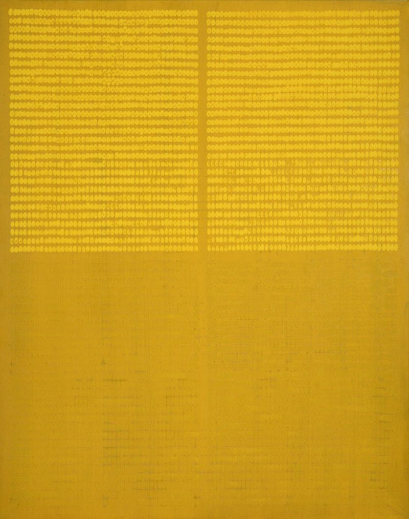 Kim Guiline (김기린) – Outside, 1986, oil on canvas, 160.7 x 128 cm
