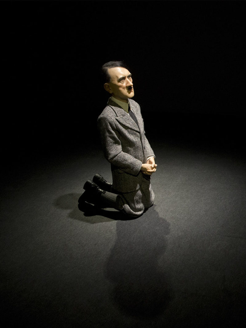 Maurizio Cattelan's Hitler sculpture - World's worst criminal regrets his sins