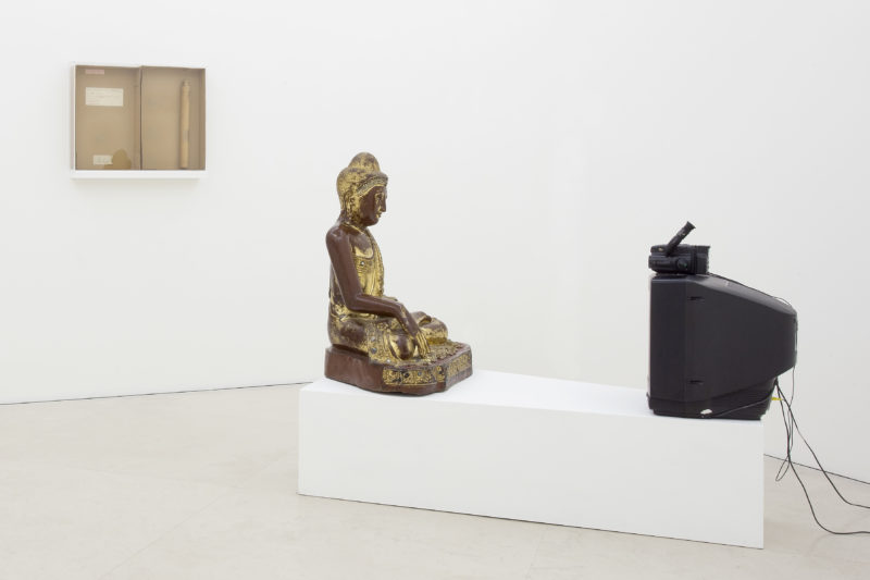 Nam June Paik - TV Buddha, 1985, Museo Madre, Napoli, photo Amedeo Benestante