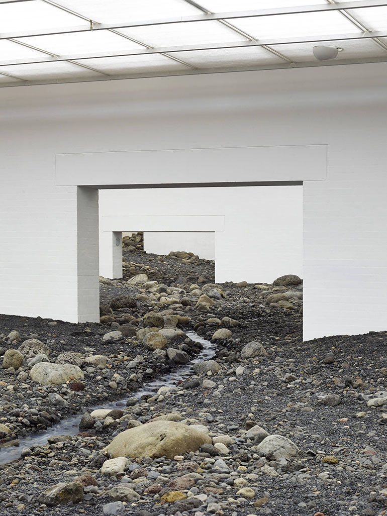 Olafur Eliasson installed a riverbed in a museum