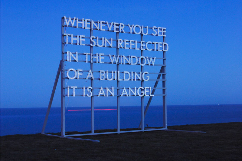 Robert Montgomery - Whenever You See The Sun, Hamish McAlpine and Carole Siller’s garden Broadstairs, Kent, England, 2010